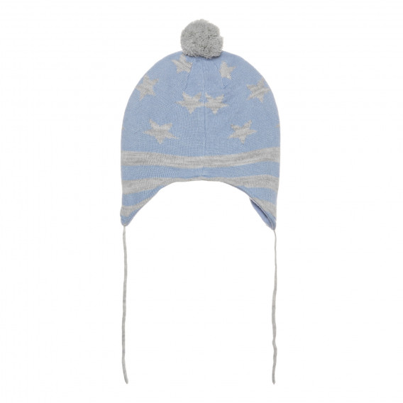Χειμερινό καπέλο με στάμπες αστεριών, μπλε Cool club 294055 4