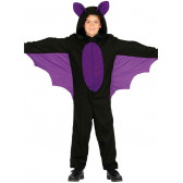 Αποκριάτικο κοστούμι Νυχτερίδα με μοβ λεπτομέρειες, μαύρο Fiesta Guirca 295345 