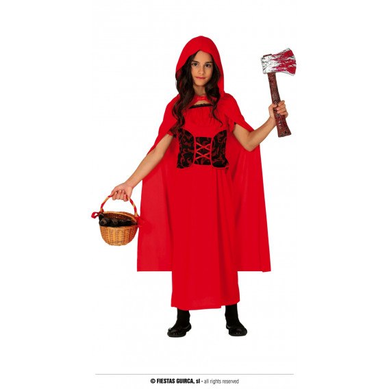 Αποκριάτικο κοστούμι Τρομακτική Κοκκινοσκουφίτσα, κόκκινο Fiesta Guirca 295360 