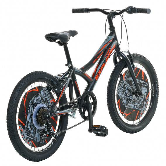 Μαύρο παιδικό ποδήλατο, Μέγεθος 20 Venera Bike 295456 5
