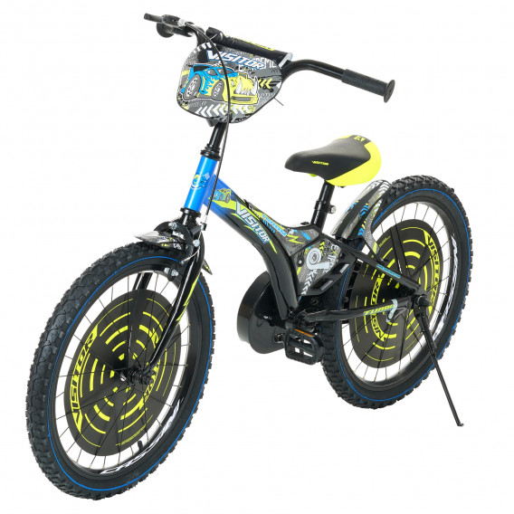 Μαύρο και μπλε παιδικό ποδήλατο TURBO 20". Venera Bike 295495 6
