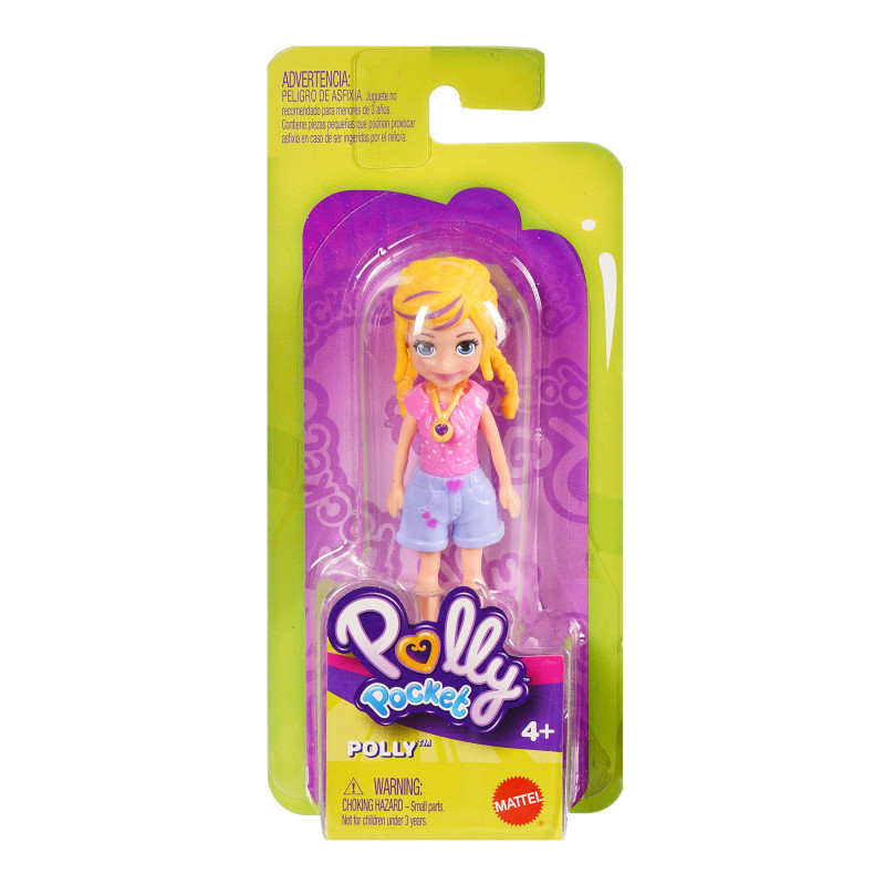 Κούκλα Polly Pocket, Polly με ροζ μπλούζα  295540