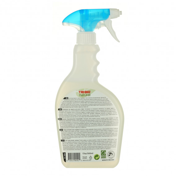 Φυσικό οικολογικό καθαριστικό για τζάμια και γυάλινες επιφάνειες, πλαστικό δοχείο με αντλία ψεκασμού, 500 ml. Tri-Bio 295609 3