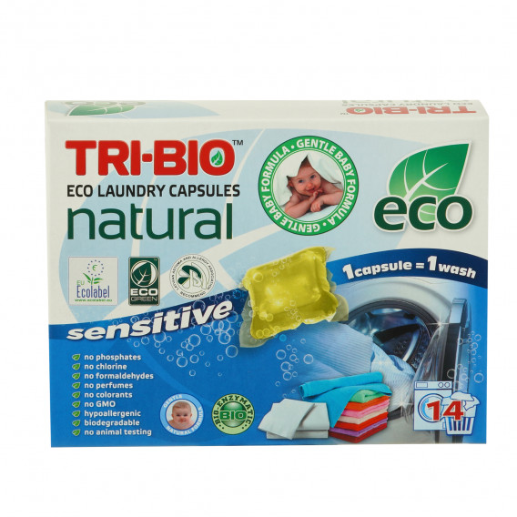 Ταμπλέτες πλύσης Tri-Bio ECO 14τμχ. Tri-Bio 295652 