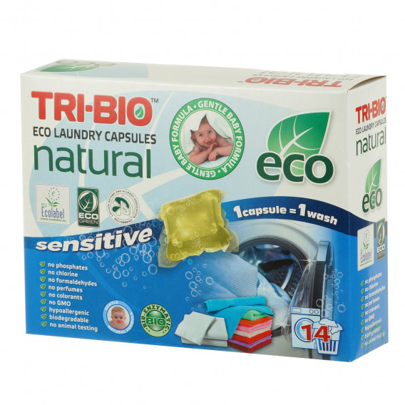 Ταμπλέτες πλύσης Tri-Bio ECO 14τμχ. Tri-Bio 295654 3