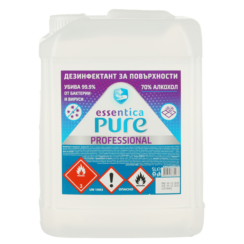 Essentica Pure απολυμαντικό για επιφάνειες, πλαστικό σωλήνα, 5 l  295705