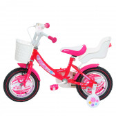 Ροζ παιδικό ποδήλατο - Μέγεθος 12 Venera Bike 295830 3