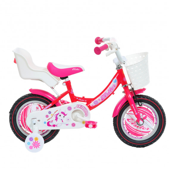 Ροζ παιδικό ποδήλατο - Μέγεθος 12 Venera Bike 295834 7