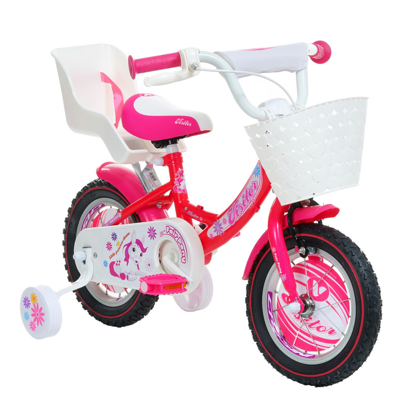 Ροζ παιδικό ποδήλατο - Μέγεθος 12  295835