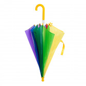 Παιδική ομπρέλα στα χρώματα του ουράνιου τόξου, κίτρινη λαβή Dino Toys 295882 2