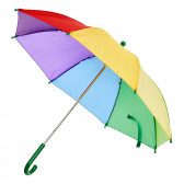 Παιδική ομπρέλα στα χρώματα του ουράνιου τόξου, πράσινη λαβή Dino Toys 295888 2