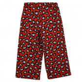 Βαμβακερό παντελόνι με τύπωμα ζώου, κόκκινο για κορίτσια Name it 295940 4