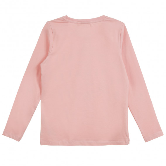 Σετ από δύο μακρυμάνικες μπλούζες σε λευκό και ροζ για κορίτσια Name it 295963 12