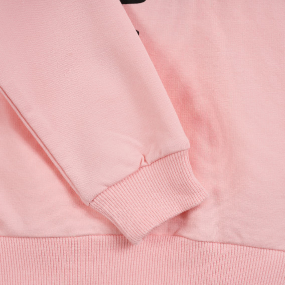Βαμβακερή μπλούζα με επιγραφή για κοριτσάκια, σε ροζ χρώμα Name it 295966 3