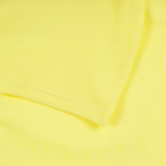 Μπλουζάκι από οργανικό βαμβάκι με ανάγλυφη στάμπα, κίτρινο Name it 295970 3