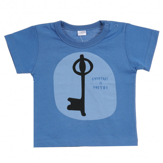 Βαμβακερό μπλουζάκι με τύπωμα για μωρό, μπλε. Pinokio 295979 