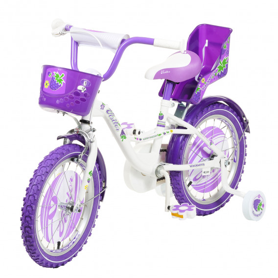 Μοβ παιδικό ποδήλατο, Μέγεθος 16 Venera Bike 295998 2