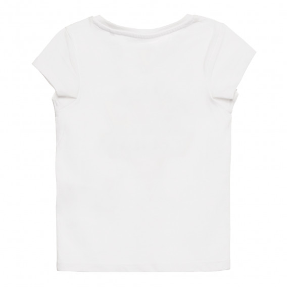 Μπλουζάκι με γραφική εκτύπωση για κορίτσια λευκό Name it 296142 4
