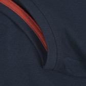 Οργανική βαμβακερή μπλούζα με έγχρωμο σλόγκαν, μπλε Name it 296173 3
