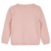 Οργανική βαμβακερή μπλούζα με φουσκωμένα μανίκια, ροζ Name it 296190 4