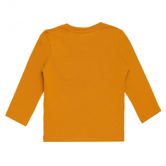 Μπλούζα με μακριά μανίκια από οργανικό βαμβάκι, σε πορτοκαλί χρώμα. Name it 296214 4
