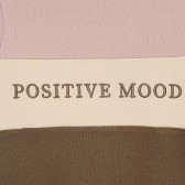 Πολύχρωμο βαμβακερό φούτερ ΝΑΜΕ ΙΤ με την επιγραφή "Positive mood" Name it 296270 2