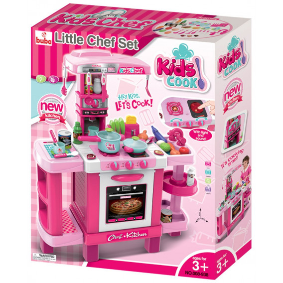 Σετ κουζίνας - παιχνίδι, σε ροζ χρώμα BUBA 296516 3