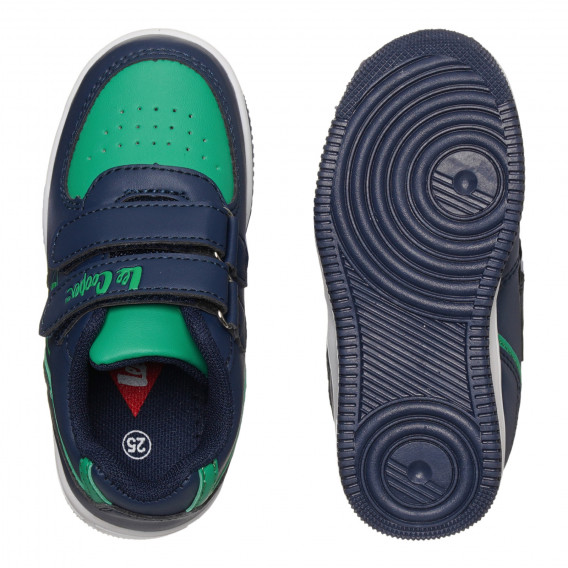 Sneakers με πράσινες λεπτομέρειες, σε μπλε χρώμα Lee Cooper 296606 2