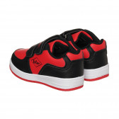 Αθλητικά παπούτσια με μαύρες λεπτομέρειες, σε κόκκινο χρώμα Lee Cooper 296609 2