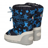 Χειμερινές μπότες με στάμπες, μπλε DOPOSCI 296627 2