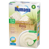 Βιολογικό χυλό χωρίς γάλα με ρύζι, 4+ μήνες, κουτί 200 g. Humana 2969 