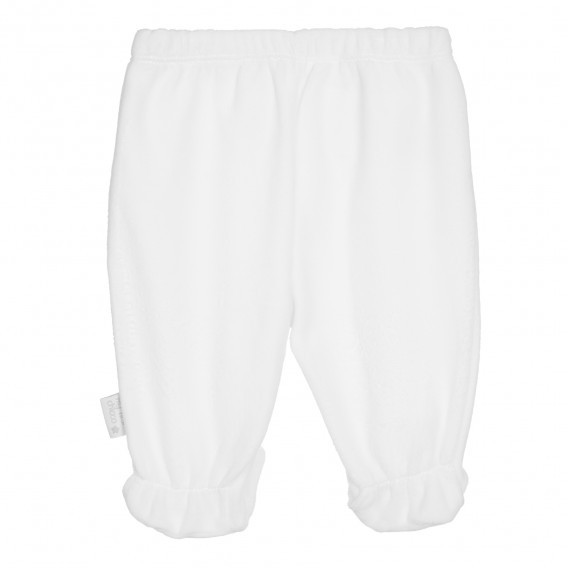 Chicco λευκό σετ από βαμβακερά παντελονάκια με κλειστό πόδι Chicco 298058 4