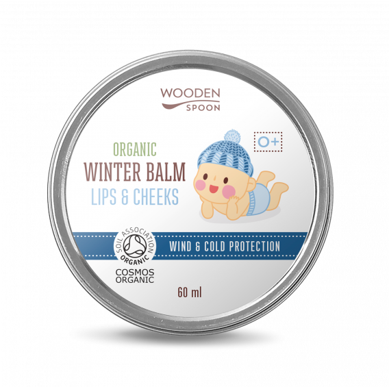 Βιολογικό βρεφικό βάλσαμο για μάγουλα και χείλη, για το χειμώνα, 60 ml Wooden Spoon 298356 