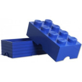 Κουτί αποθήκευσης, Τούβλο, μπλε Lego 298603 2