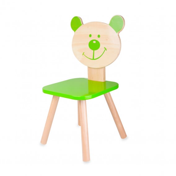 Ξύλινη καρέκλα - αρκούδα, κόκκινο Classic World 298607 