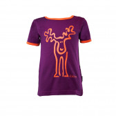 Βαμβακερή μπλούζα με επώνυμα Elkline και χαρούμενη εκτύπωση και στις δύο πλευρές για κορίτσι elkline 30082 