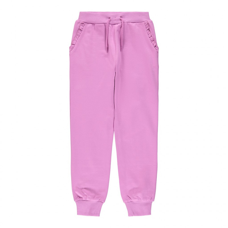 NAME IT ροζ βαμβακερό αθλητικό παντελόνι με λεπτομέρειες στις τσέπες, για κορίτσια  301320