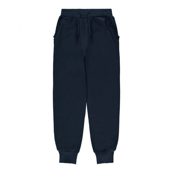 NAME IT βαμβακερό αθλητικό παντελόνι με λεπτομέρειες στις τσέπες, σε μπλε ναυτικό χρώμα, για κορίτσια Name it 301322 