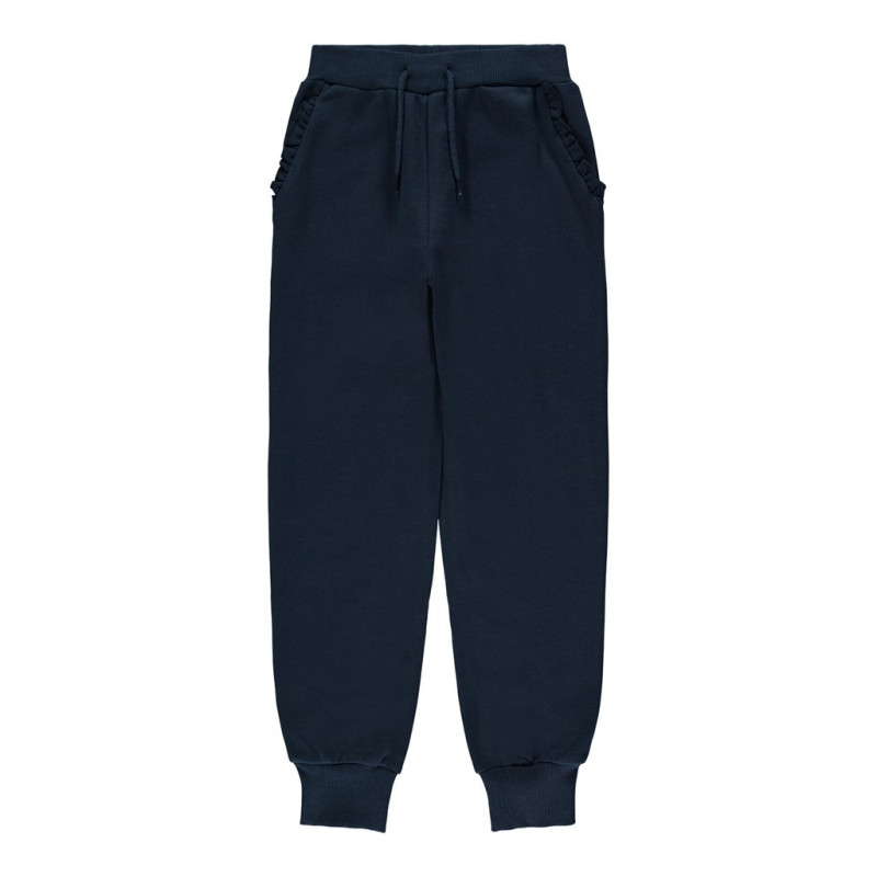 NAME IT βαμβακερό αθλητικό παντελόνι με λεπτομέρειες στις τσέπες, σε μπλε ναυτικό χρώμα, για κορίτσια  301322