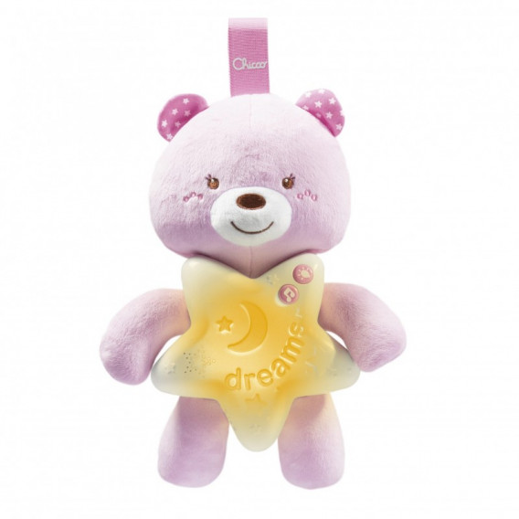 Φωτάκι Νυκτός Goodnight Bear, ροζ Chicco 301430 3