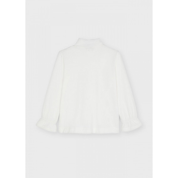 Mayoral μπλουζάκι με λαιμόκοψη polo, λευκό για κορίτσια Mayoral 301614 2