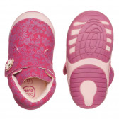 Sneakers με φλοράλ στάμπα για μωρό, ροζ Cool club 301857 6