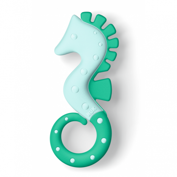 1 τεμ. πράσινη οδοντογλυφίδα σε σχήμα ιππόκαμπου για αγόρια 3+ μηνών NUK 302982 