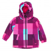 Χρώμα Παιδικά καρό πολύχρωμα κορίτσια σκι σακάκι COLOR KIDS 303203 