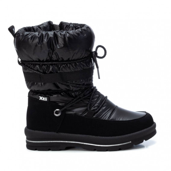 Χειμερινές μπότες με φερμουάρ και κορδόνια για ένα κορίτσι, μαύρο XTI 303223 