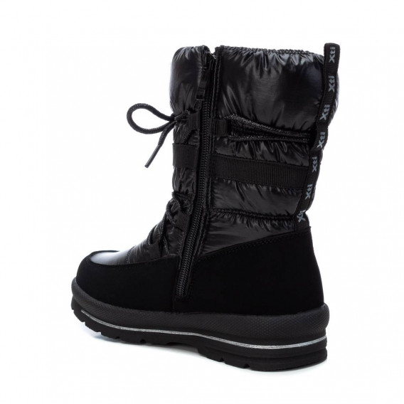 Χειμερινές μπότες με φερμουάρ και κορδόνια για ένα κορίτσι, μαύρο XTI 303225 3