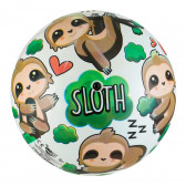 Sloth μπάλα, μέγεθος 23 εκ, πολύχρωμη Unice 303324 2