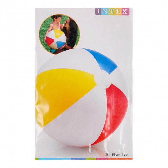 Κλασική μπάλα χρώματος παραλίας, 51 εκ. Intex 303615 2