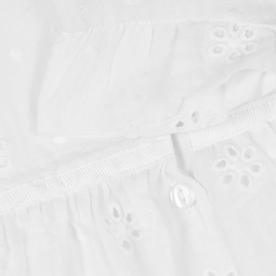 Βαμβακερό φόρεμα για ένα λευκό, λευκό Chicco 303624 6