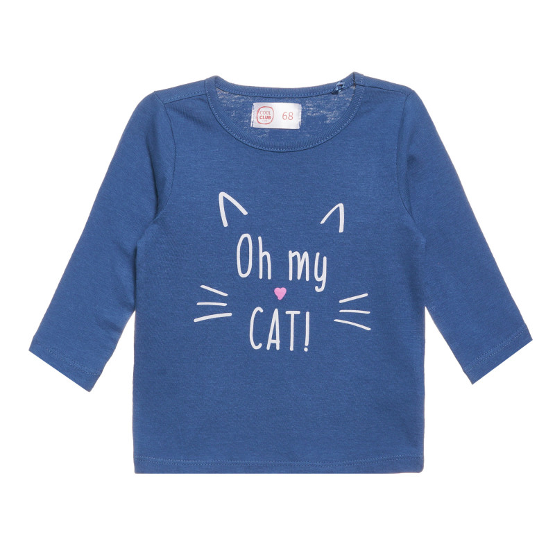 Cool Club μπλε μπλουζάκι με στάμπα 'Oh my Cat' για κορίτσια  306988